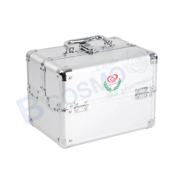 กระเป๋าปฐมพยาบาลอะลูมิเนียม FIRST AID BOX แบบสองชั้น