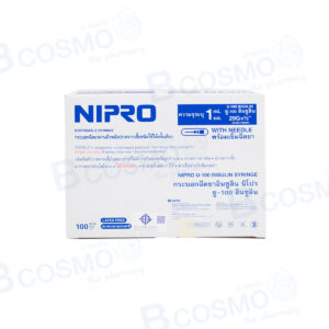 Syring Insulin NIPRO 29Gx1/2นิ้ว 1 ml. [100 ชิ้น/กล่อง]