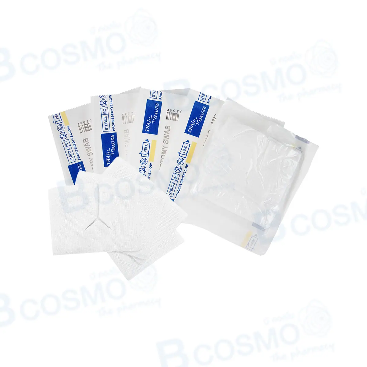 ผ้าก๊อซตัว Y STERILE-TRACHEOSTOMY SWAB 3x3 นิ้ว