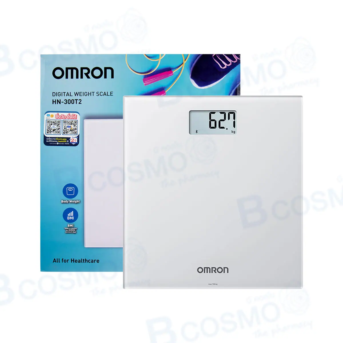 เครื่องชั่งน้ำหนักดิจิตอล OMRON รุ่น HN-300T2 (สีขาว)