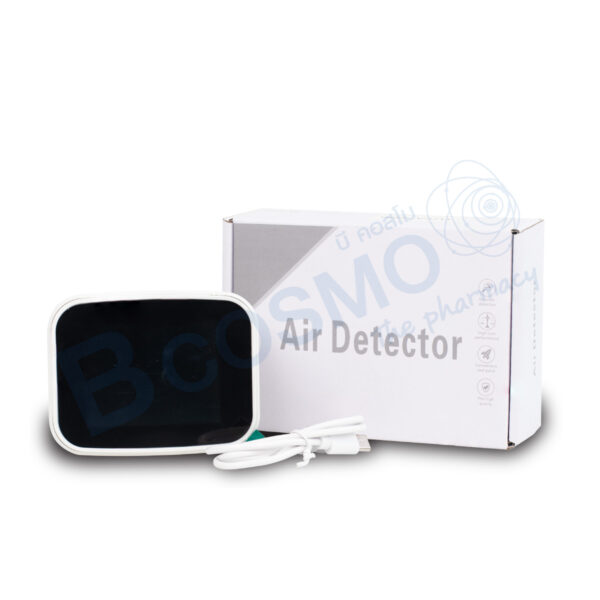 เครื่องตรวจจับคุณภาพอากาศแบบดิจิตอล TUYA Air Detector WIFI สีขาว