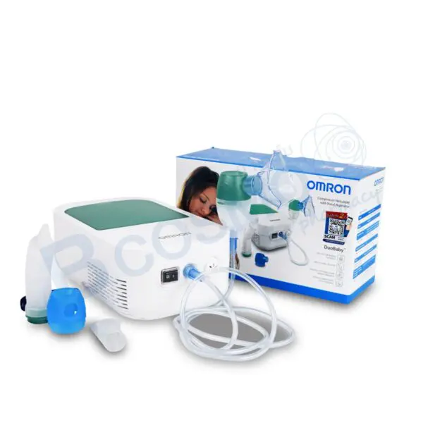 เครื่องพ่นละอองยาและดูดน้ำมูก OMRON DUO BABY รุ่น NE-C301-AP
