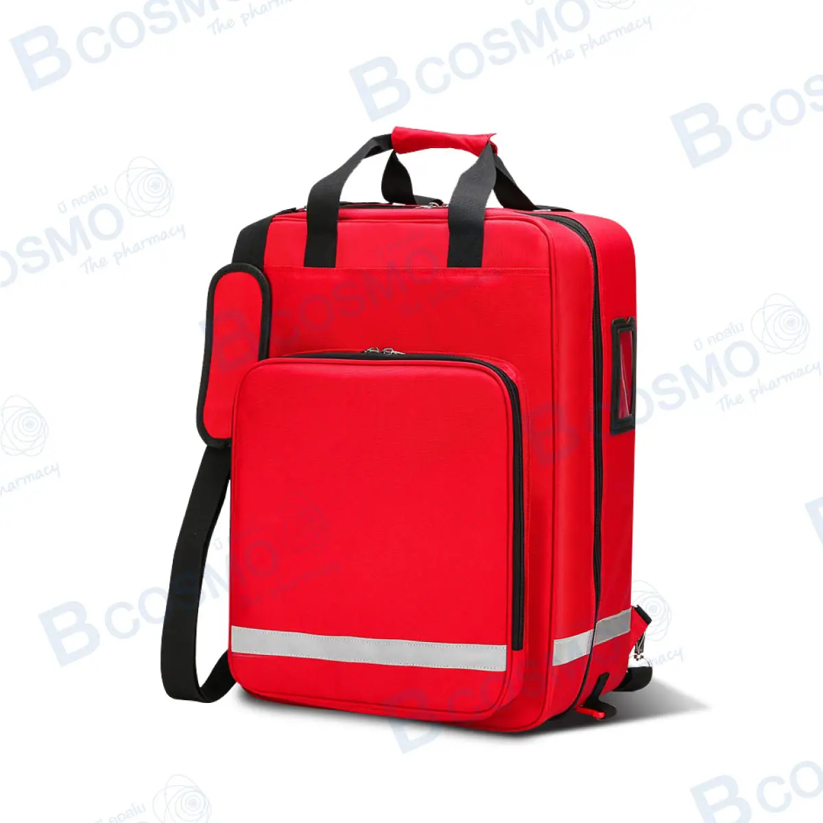 กระเป๋าล้อลากกู้ชีพฉุกเฉิน ขนาด 51x35x21 cm. สีแดง
