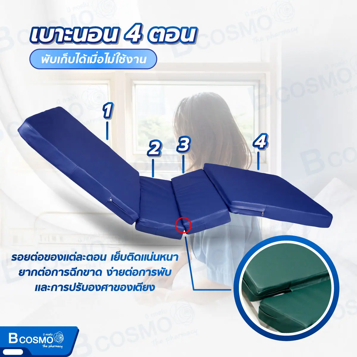 ที่นอนฟองน้ำอัด 4 ตอน