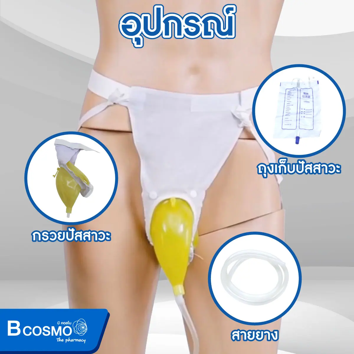 ถุงปัสสาวะคาดเอว ผู้หญิง 1000 ml. ถุงปัสสาวะคาดเอว ผู้หญิง 1000 ml.