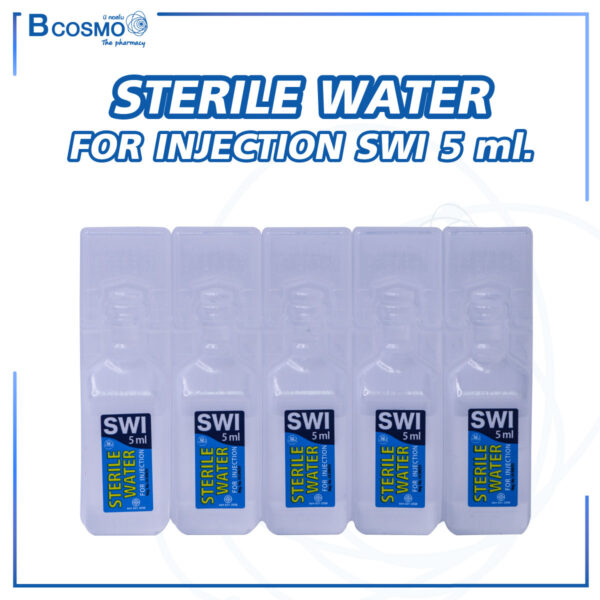 STERILE WATER FOR INJECTION SWI 5 ml.