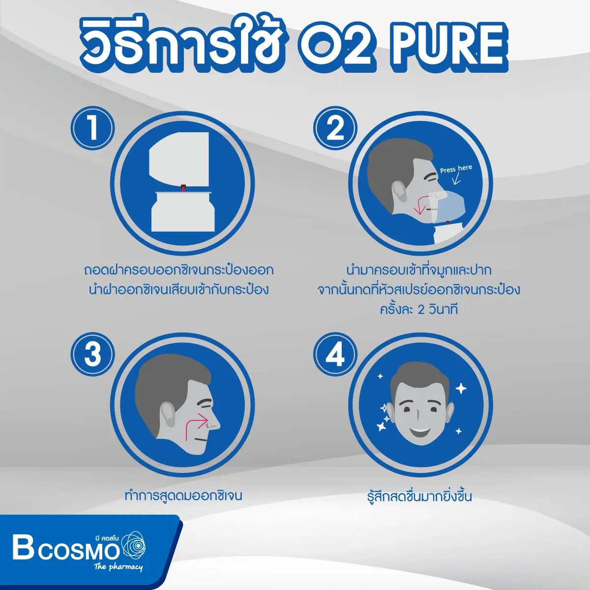 ออกซิเจนกระป๋อง 99.5% O2 PURE OXYGEN ขนาด 8 ลิตร ออกซิเจนกระป๋อง 99.5% O2 PURE OXYGEN ขนาด 8 ลิตร