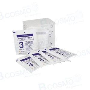ผ้าก๊อซพับ HIVAN Sterile 3x3 นิ้ว 8 Ply [10 ซอง/กล่อง]