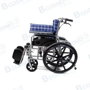 รถเข็นวีลแชร์ อะลูมิเนียมอัลลอย ปรับนอน เบาะผ้า Y954L