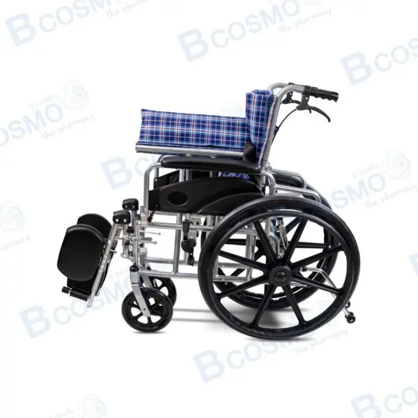 รถเข็นวีลแชร์ อะลูมิเนียมอัลลอย ปรับนอน เบาะผ้า Y954L