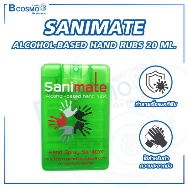 SANIMATE ALCOHOL-BASED HAND RUBS 20 ML.