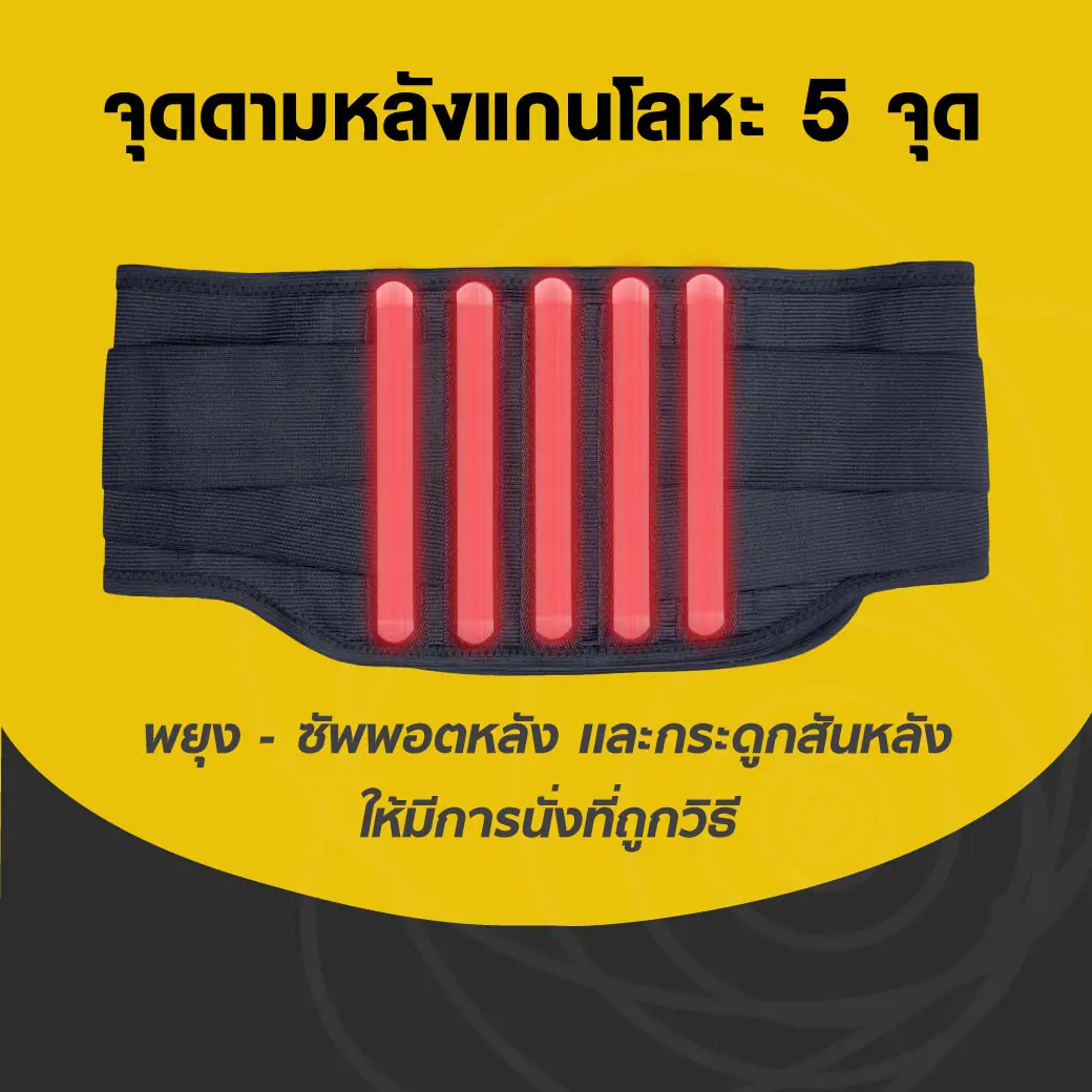 เข็มขัดพยุงเอว LS SUPPORT แบบมีเม็ดดอท เข็มขัดพยุงเอว LS SUPPORT แบบมีเม็ดดอท
