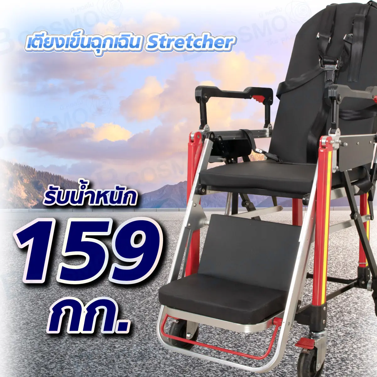 เตียงเข็นฉุกเฉิน Stretcher Automatic Loading Ambulance BDTT202B เตียงเข็นฉุกเฉิน Stretcher Automatic Loading Ambulance BDTT202B