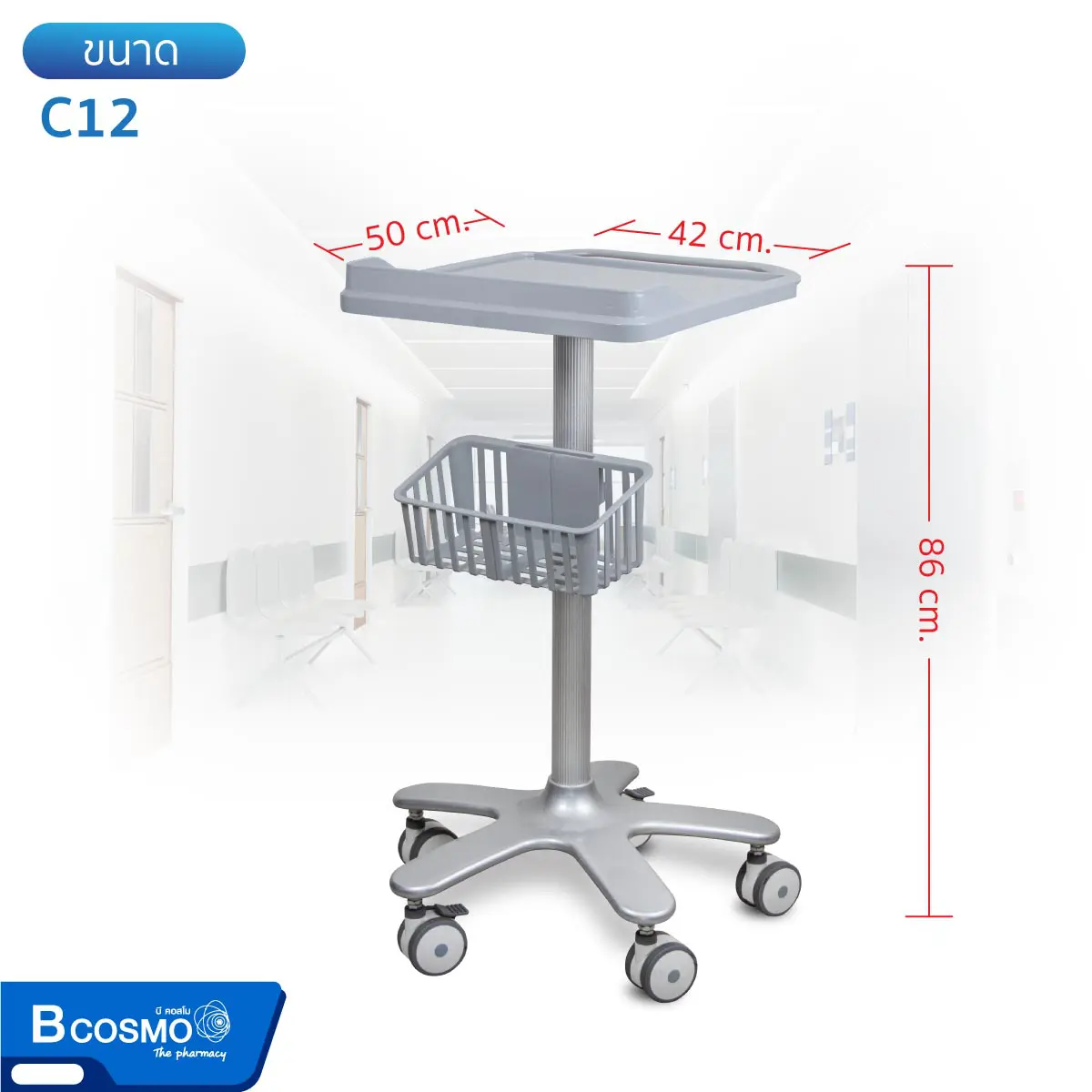 รถเข็นอุปกรณ์ IT-Instrument Trolley
