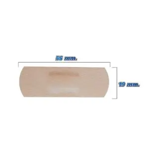 พลาสเตอร์ปิดแผล Tigerplast Waterproof Fit กันน้ำ ขนาด 19x56 mm. บรรจุ 16 ชิ้น