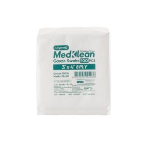 ผ้าก๊อซ MEDKLEAN 8 Ply (100ชิ้น/ห่อ)