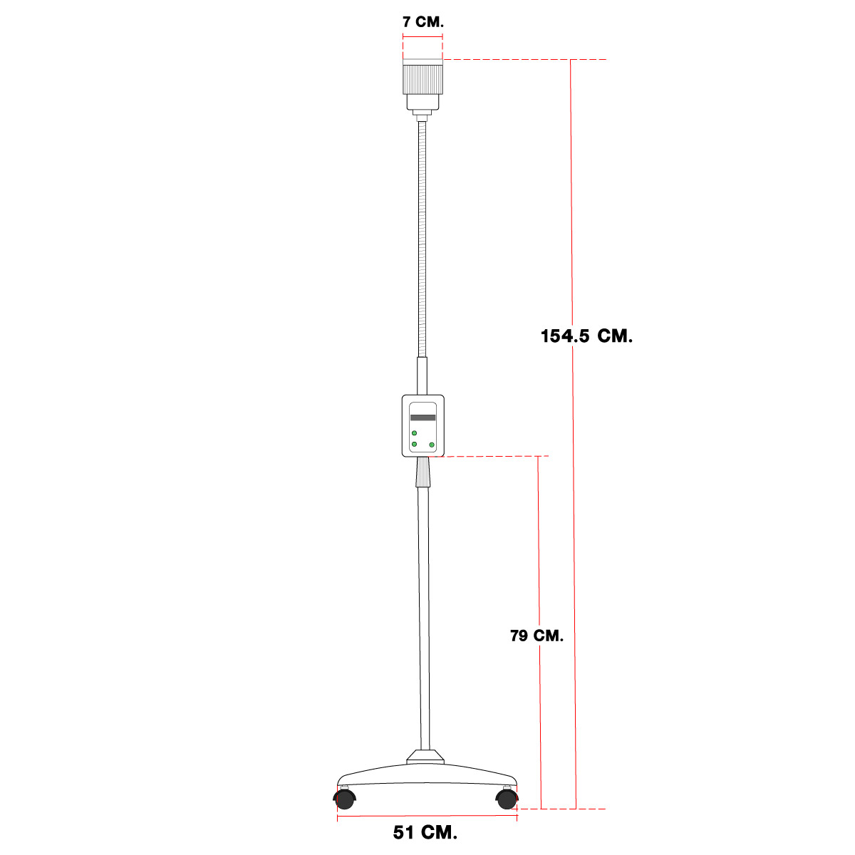 โคมไฟ Portable LED Lap EXM002/30000 LUX