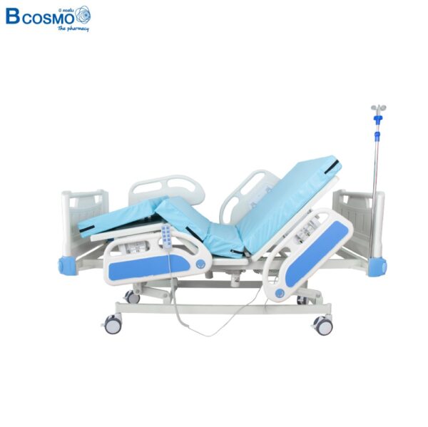 เตียงผู้ป่วยไฟฟ้า 3 ฟังก์ชัน Bcos A03-2E ราวปีกนก