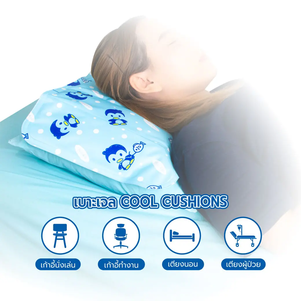 เบาะเจล COOL CUSHIONS ขนาด 30 x 39 cm. เบาะเจล COOL CUSHIONS ขนาด 30 x 39 cm.