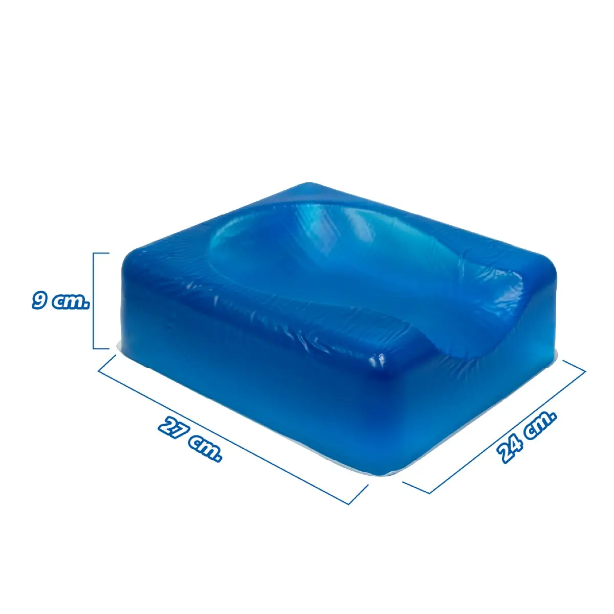 หมอนเจลรองศีรษะและลำคอ CLEARVIEW Supine Head Rest AP112 27x24x9 cm.