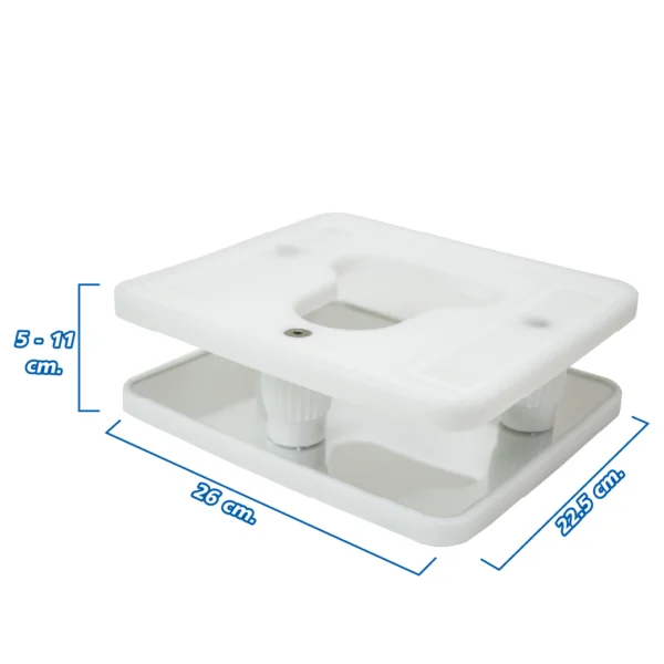 ฐานหมอนเจลรองศีรษะท่าคว่ำ CLEARVIEW Prone Head Rest With Mirror AP026 26x22.5x8.5-11 cm.