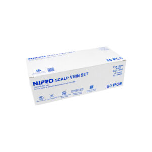 เข็มแทงเส้นแบบปีกผีเสื้อ SCALP VEIN NIPRO No.23 x 3/4 นิ้ว [50 ชิ้น/กล่อง]