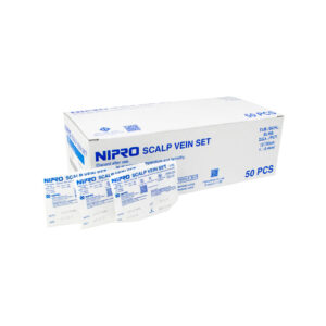 เข็มแทงเส้นแบบปีกผีเสื้อ SCALP VEIN NIPRO No.23 x 3/4 นิ้ว [50 ชิ้น/กล่อง]