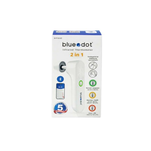 เครื่องวัดอุณหภูมิทางหูและทางหน้าผาก BLUEDOT B-FT102 BT