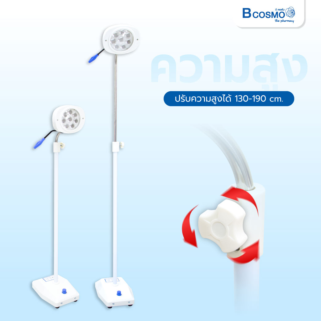 โคมไฟผ่าตัด 8LED 25000 LUX