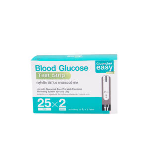 แผ่นตรวจน้ำตาลในเลือด Glucochek Easy Pro [50 ชิ้น/กล่อง]