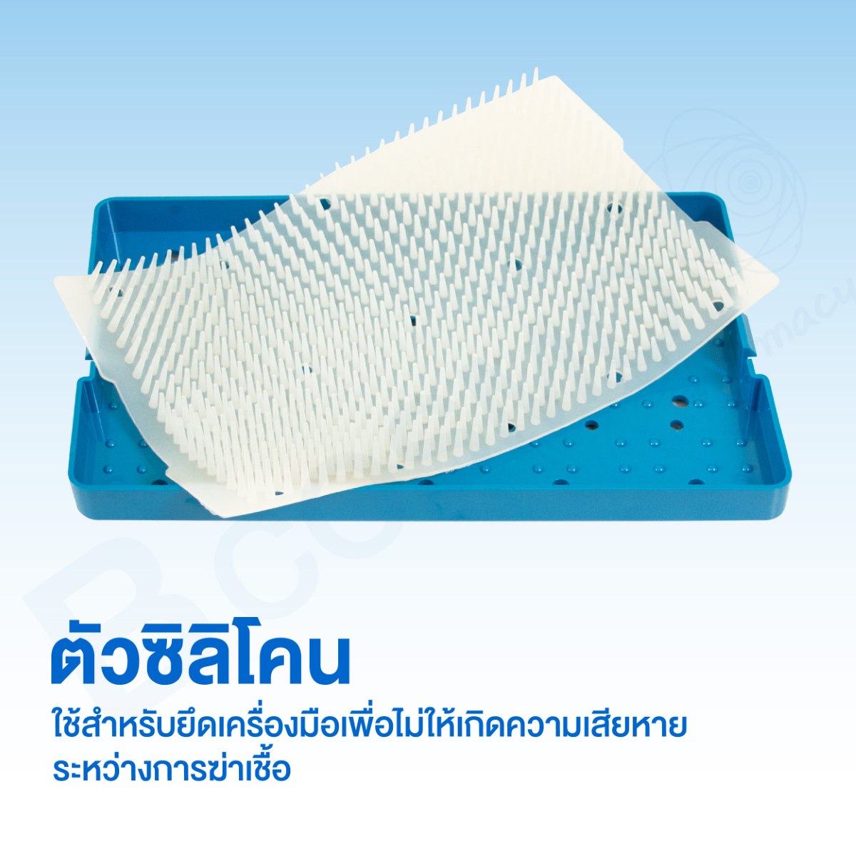 กล่องใส่เครื่องมือ นึ่งฆ่าเชื้อ เครื่องมือแพทย์ 262x162x23 mm. กล่องใส่เครื่องมือ นึ่งฆ่าเชื้อ เครื่องมือแพทย์ 262x162x23 mm.