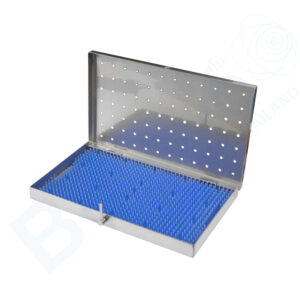 กล่องฆ่าเชื้อ เครื่องมือแพทย์ สแตนเลส 250x150x22 mm.