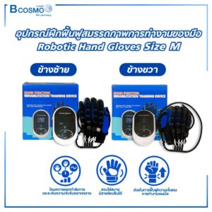 อุปกรณ์ฝึกฟื้นฟูสมรรถภาพการทำงานของมือ Robotic Hand Gloves